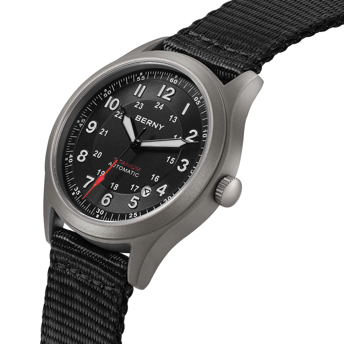 BERNY Titanium Automatic Men's - Titanium Sport Watch บทวิจารณ์และราคา