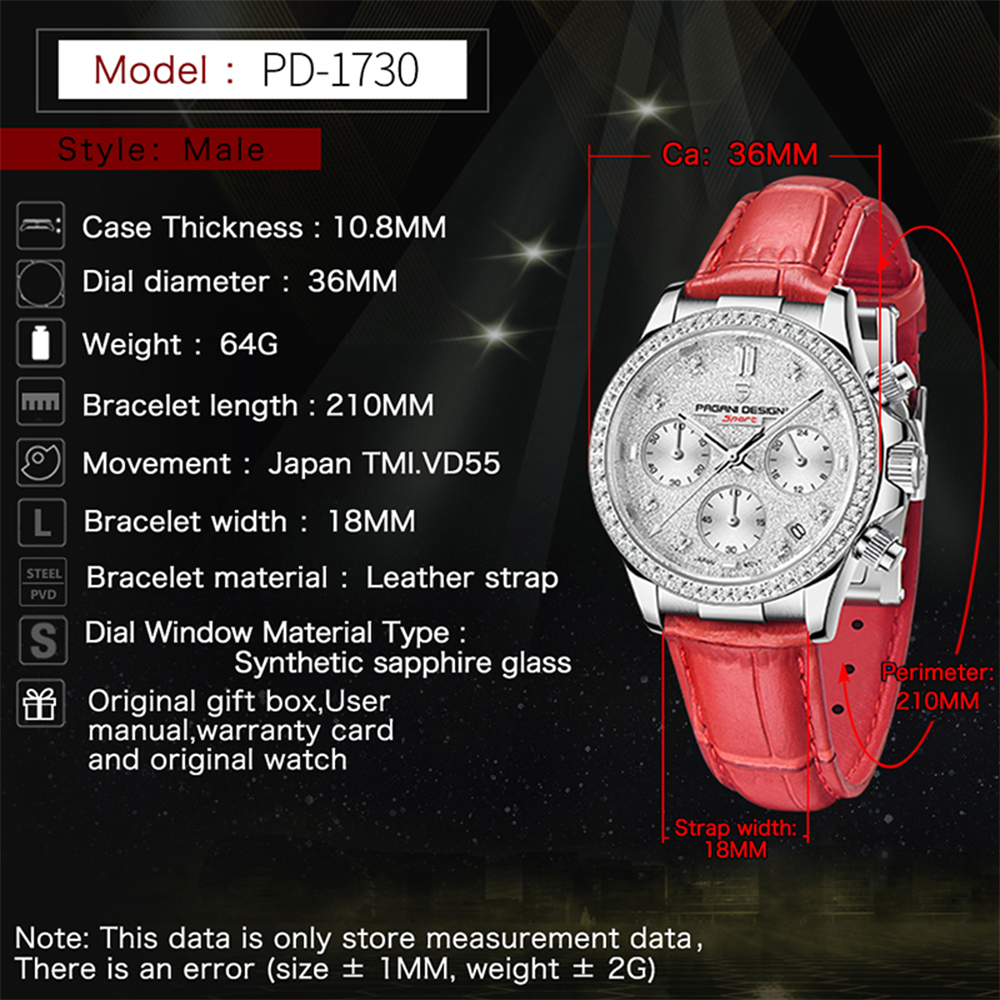 PAGANI DESIGN 1730 Fashion Mul - Luxury Watch Box บทวิจารณ์และราคา
