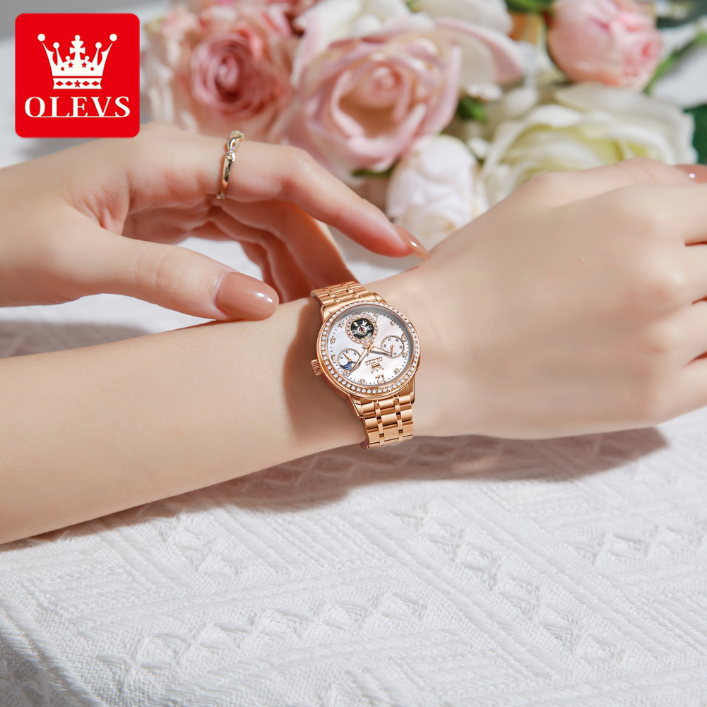 OLEVS Women's Watches Top Bran - Luxury Watch Quartz บทวิจารณ์และราคา