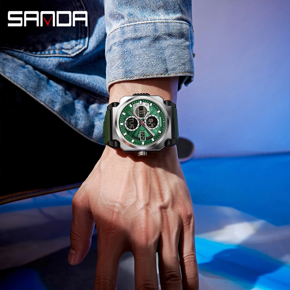 SANDA Men's Electronic Watch O - Luxury Watch Shop บทวิจารณ์และราคา