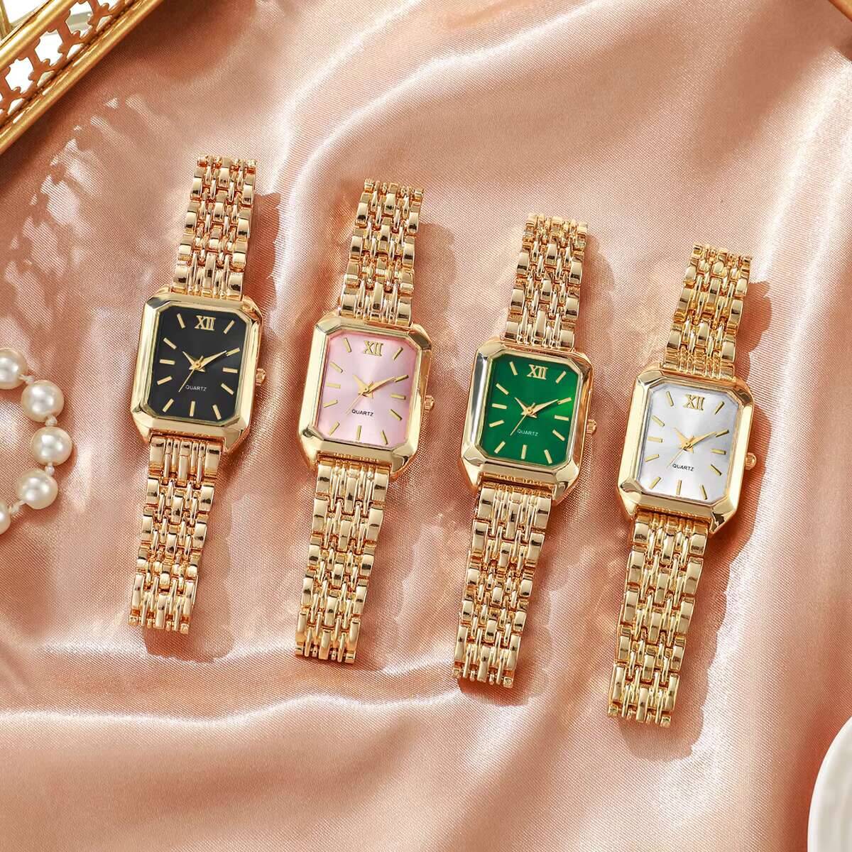 Fashion Rectangle Women Quartz - Luxury Watch Organizer บทวิจารณ์และราคา