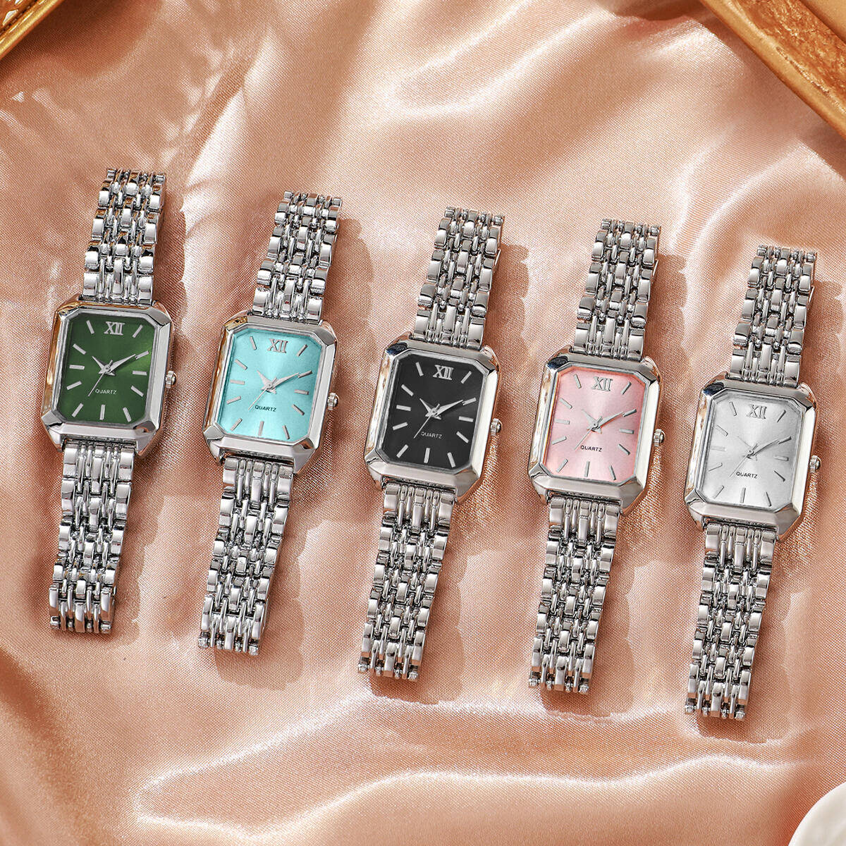 Fashion Rectangle Women Quartz - Luxury Watch Organizer บทวิจารณ์และราคา