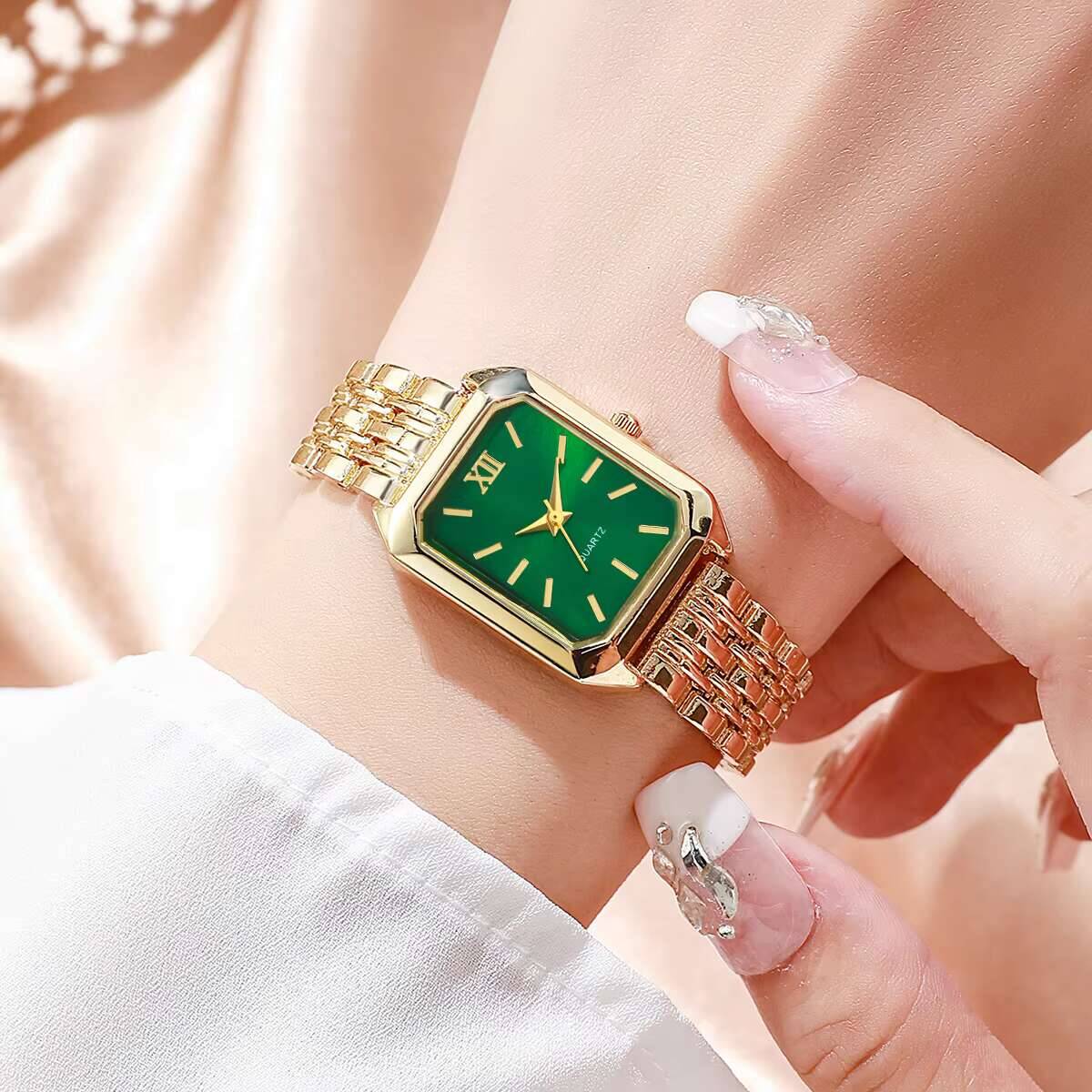 Fashion Rectangle Women Quartz - Luxury Watch Organizer บทวิจารณ์และราคา