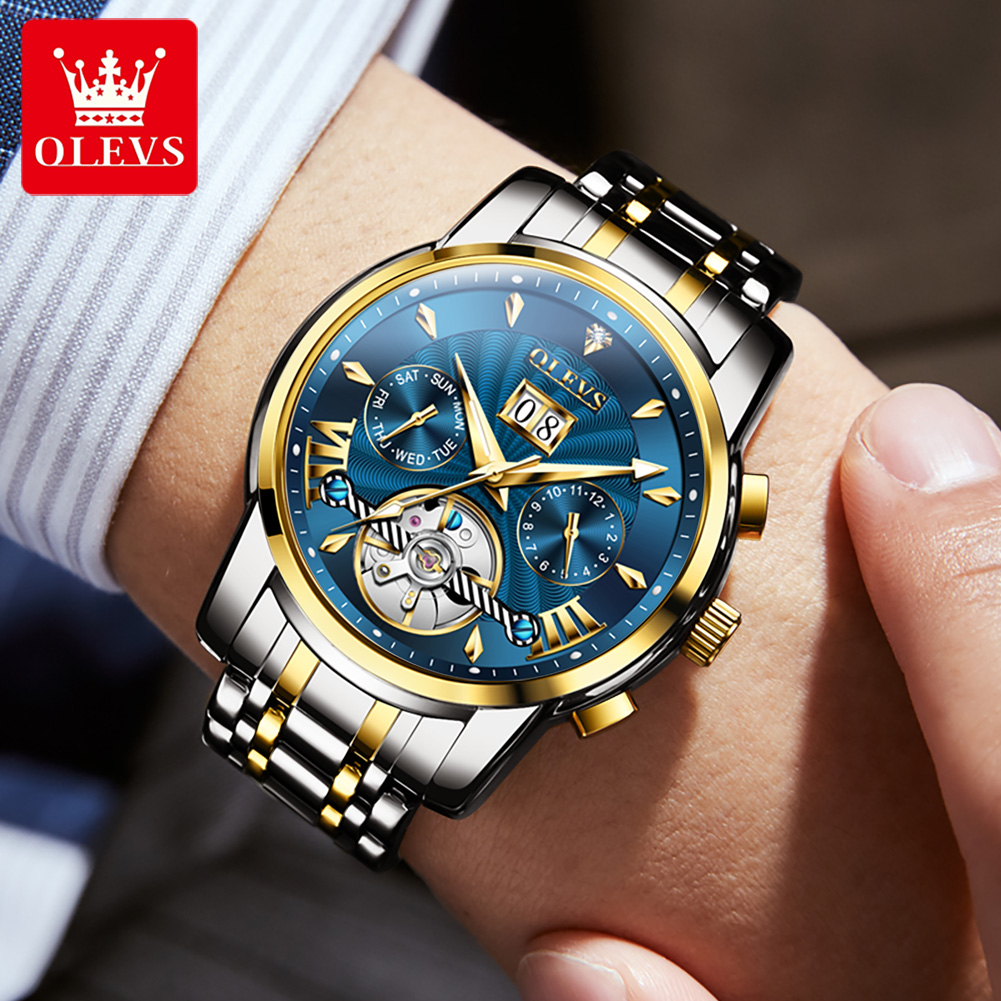 OLEVS Men Watches Luxury Fashi - Luxury Watch Strap บทวิจารณ์และราคา
