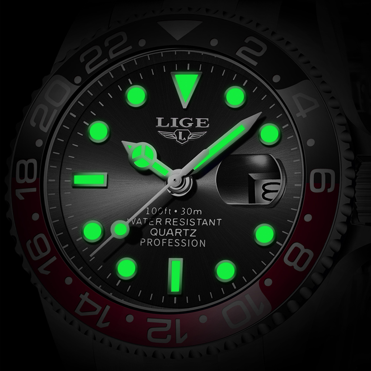 LIGE New Luxury Couple Watches - Luxury Watch Organizer บทวิจารณ์และราคา