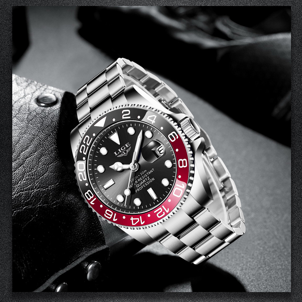 LIGE New Luxury Couple Watches - Luxury Watch Organizer บทวิจารณ์และราคา