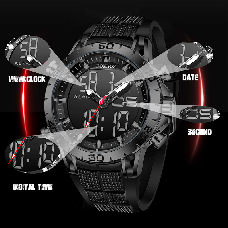 FOXBOX Mens Watches Sports Top - Luxury Watch Manufacturers บทวิจารณ์และราคา