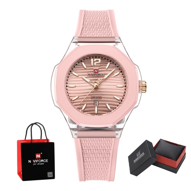NAVIFORCE Woman's Watch Quartz - Luxury Watch Organizer บทวิจารณ์และราคา