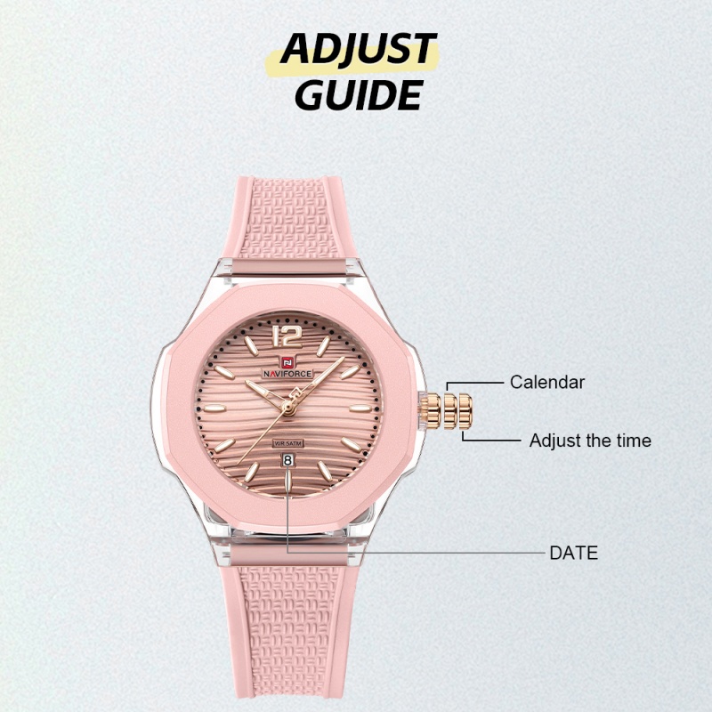 NAVIFORCE Woman's Watch Quartz - Luxury Watch Organizer บทวิจารณ์และราคา