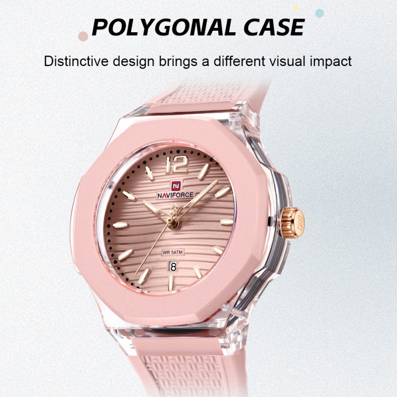 NAVIFORCE Woman's Watch Quartz - Luxury Watch Organizer บทวิจารณ์และราคา