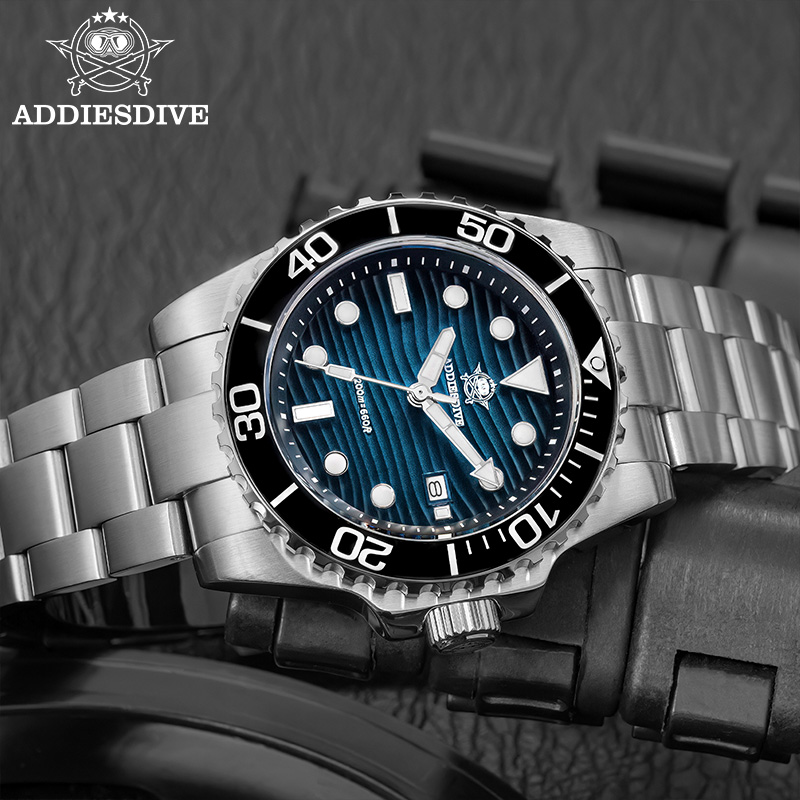 ADDIESDIVE Men's 2115 Quartz W - Luxury Watch Strap บทวิจารณ์และราคา