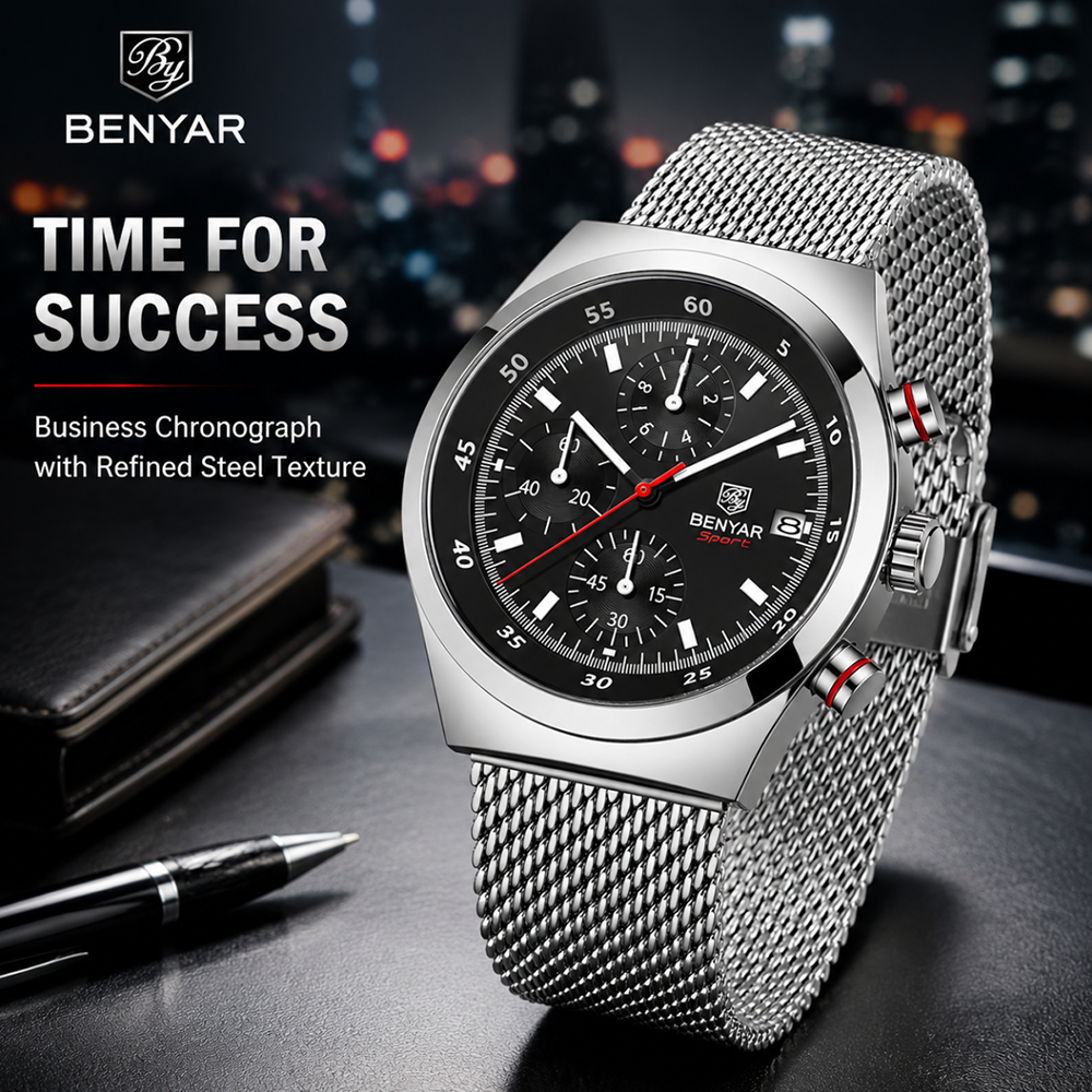 BENYAR Top Luxury Brand Men's  - Luxury Watch Strap บทวิจารณ์และราคา